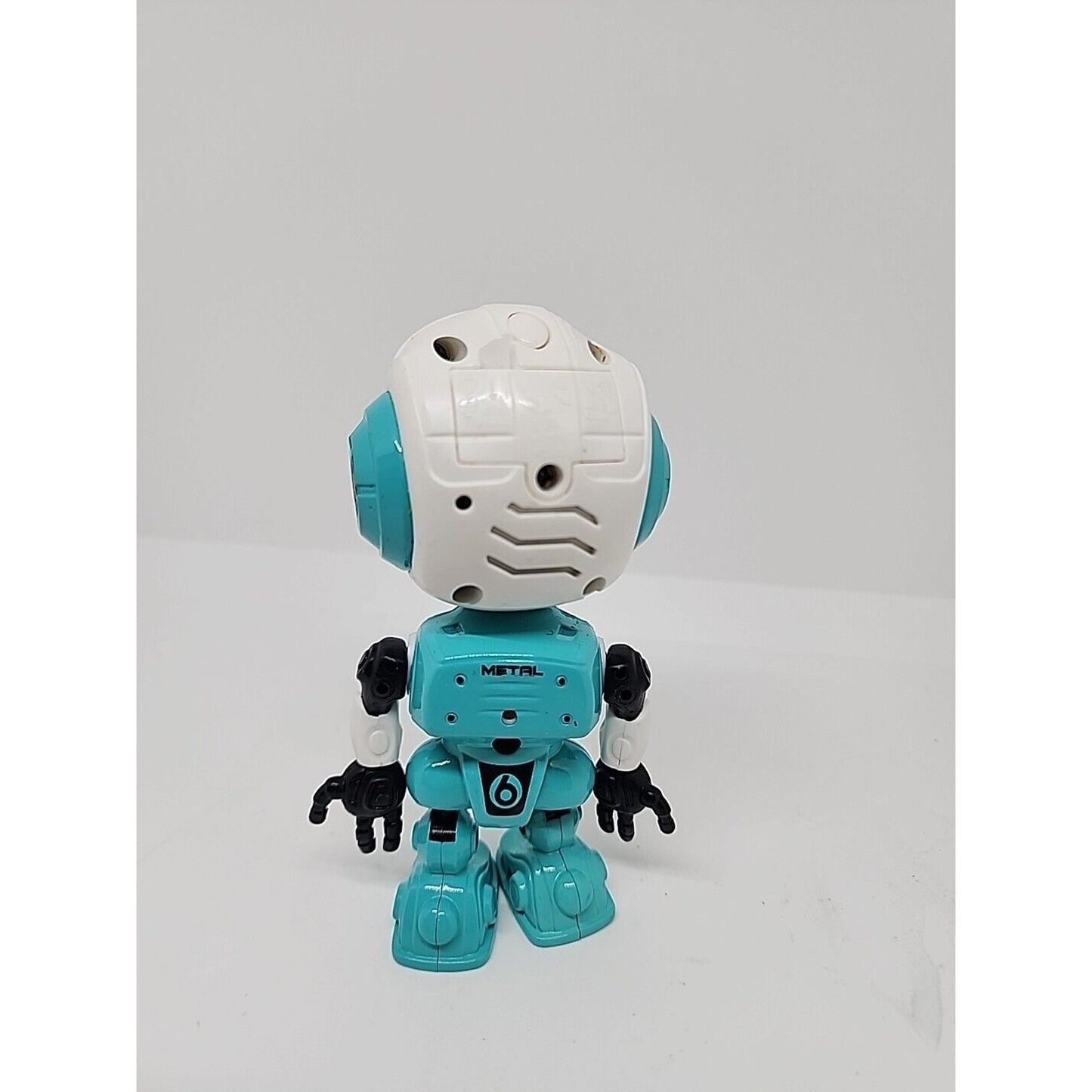 DITTO The Babble Bot Talking Metal Robot Teal USA Toys Repeats Voice Figure