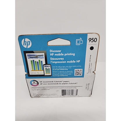 Genuine HP 950 Black Ink OfficeJet 8110 8610 8615 8620 8630 Ex Jul 2021