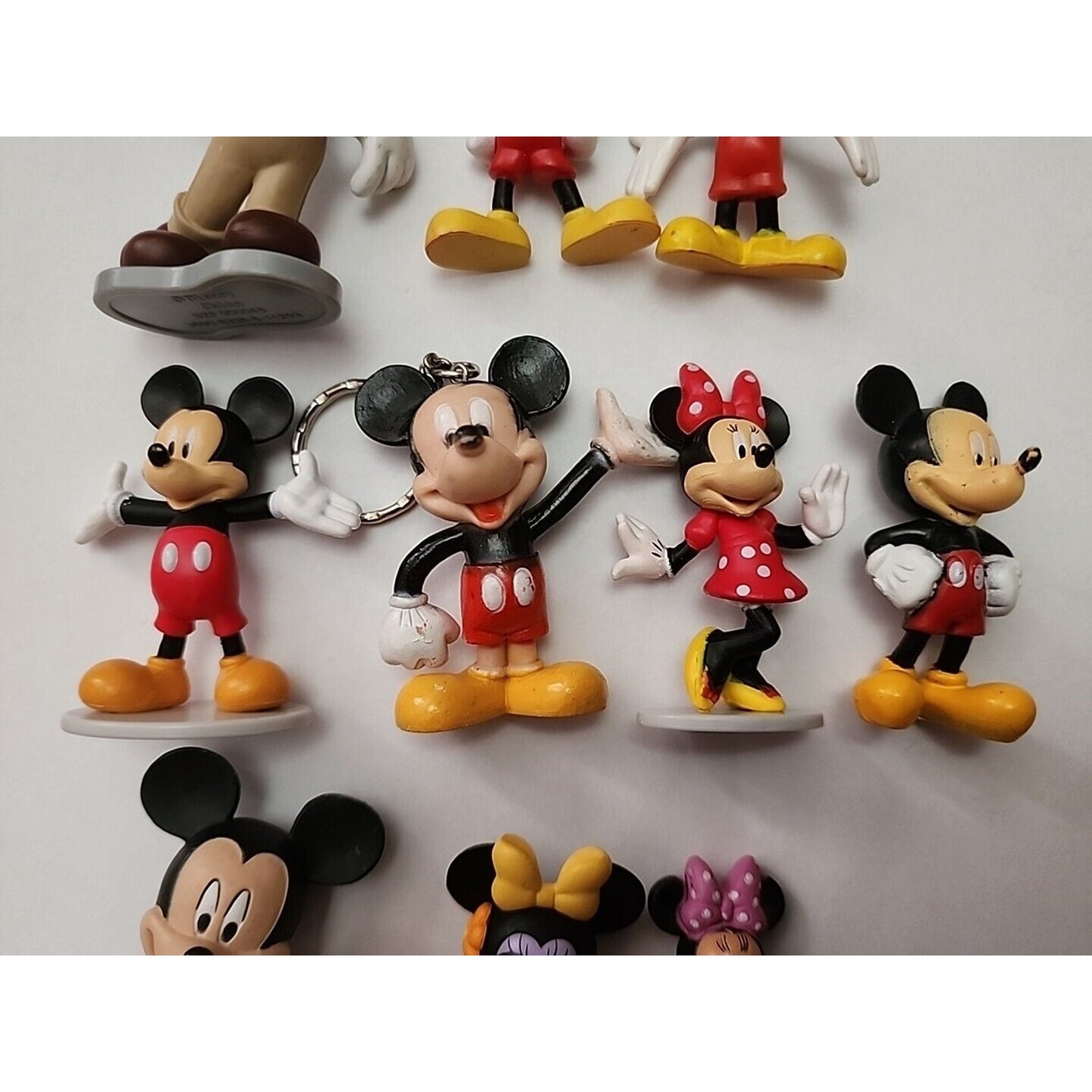 Disney Figurines Lot of 10 Mickey & Minnie Figure 2” & 4”