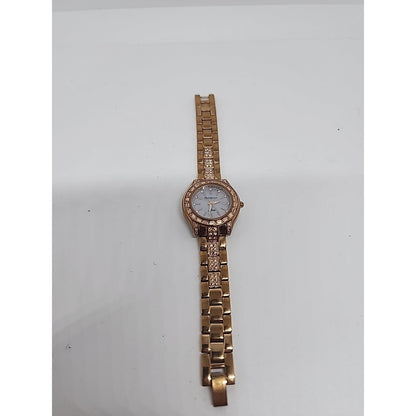 Armitron Now Ladies Rose Tone Gold Crystal Accented 75/5053RG Quartz Watch