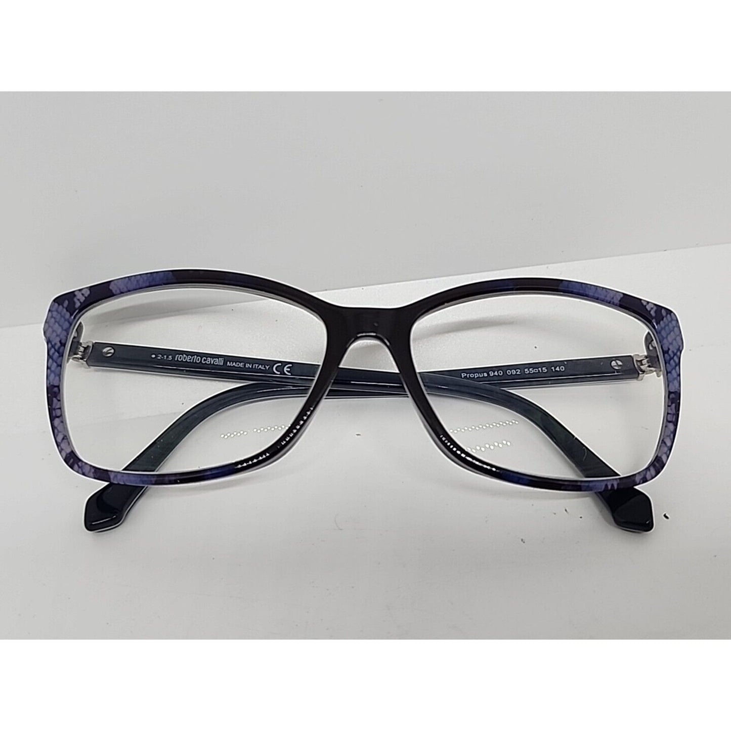 Roberto Cavalli Propus RC940 092 Blue Plastic Eyeglasses Frame 55-15-140 RC0940