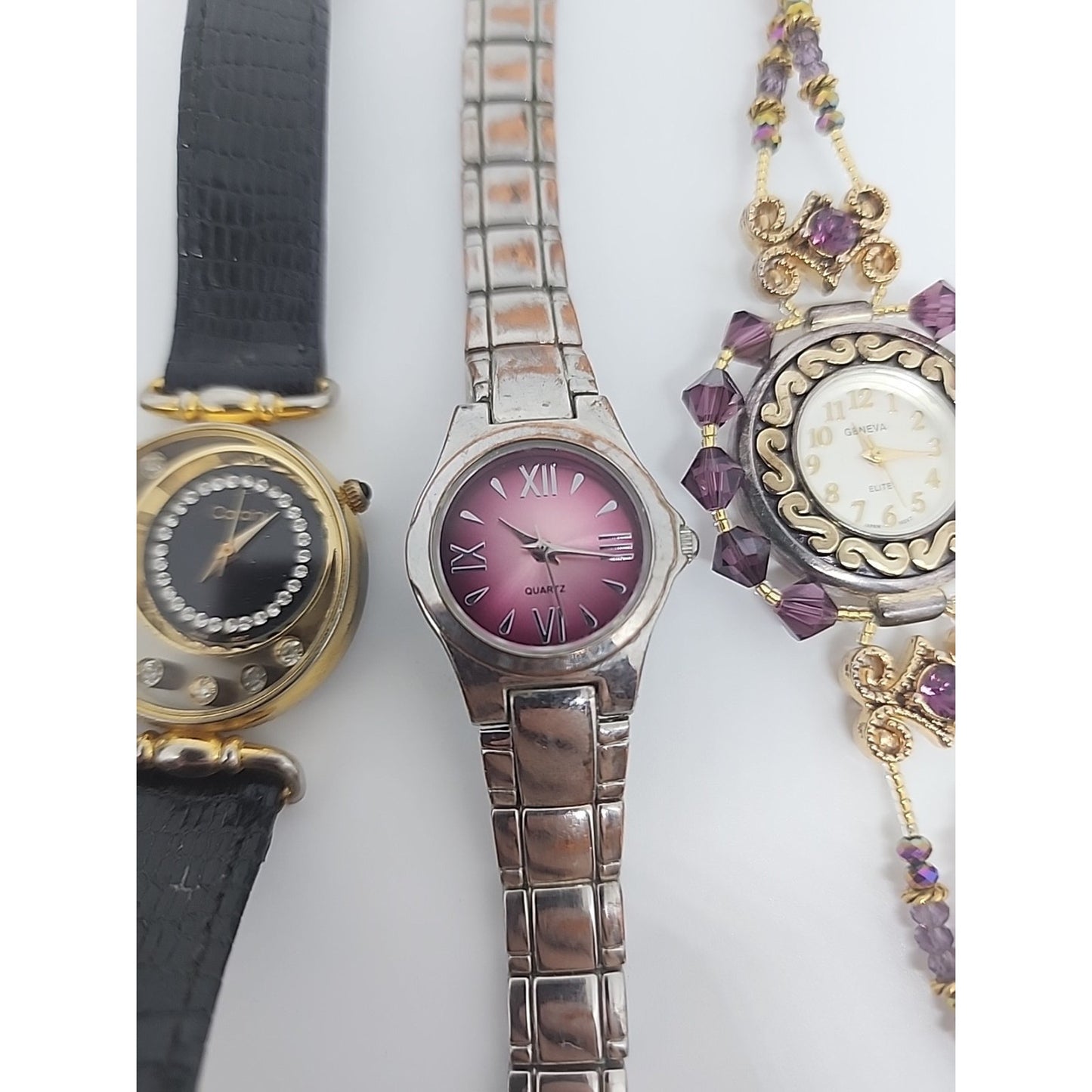 Lot Of 8 Ladies' Watches Need Battery Japan Movement On The Most Of Them