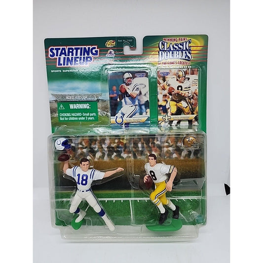 1999 Classic Doubles PEYTON ARCHIE MANNING Indianap Colts Saints Starting Lineup