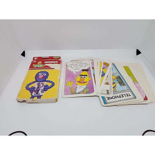 Vintage Set Of Sesame Street Get Ready WORDS Cards, 26 Count, Learning Series