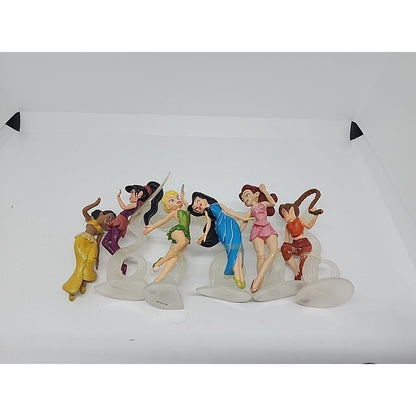 Disney Store Fairies Deluxe 6 Figurine Playset Tinkerbell Periwinkle F001