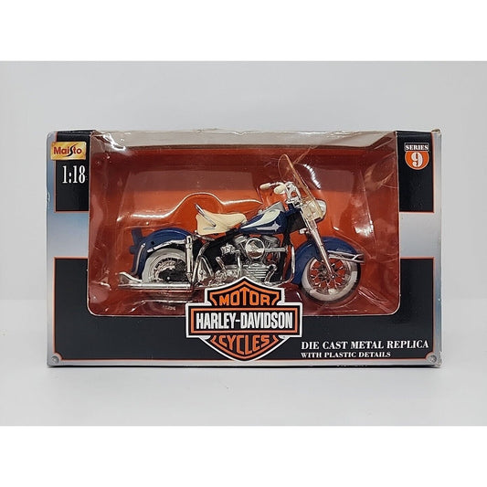 Maisto Series 9 Harley Davidson 1962 FLH Duo Glide 1:18 New In Box Motorcycle