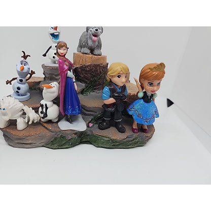 Disney Mattel Frozen Toy Figures Lot of 10 Toppers Kristoff Anna Elsa Olaf Sven