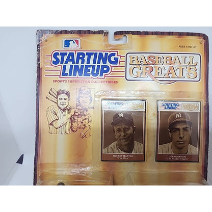 1989 Starting Lineup Mickey Mantle & Joe Dimaggio new in package