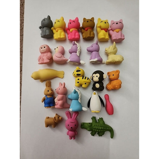 Lot of Over 23IWAKO Puzzle Erasers