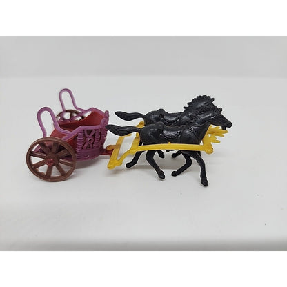 Original Marx Ben Hur Playset - Red CHARIOT w/ 2 HORSES Sold As Is