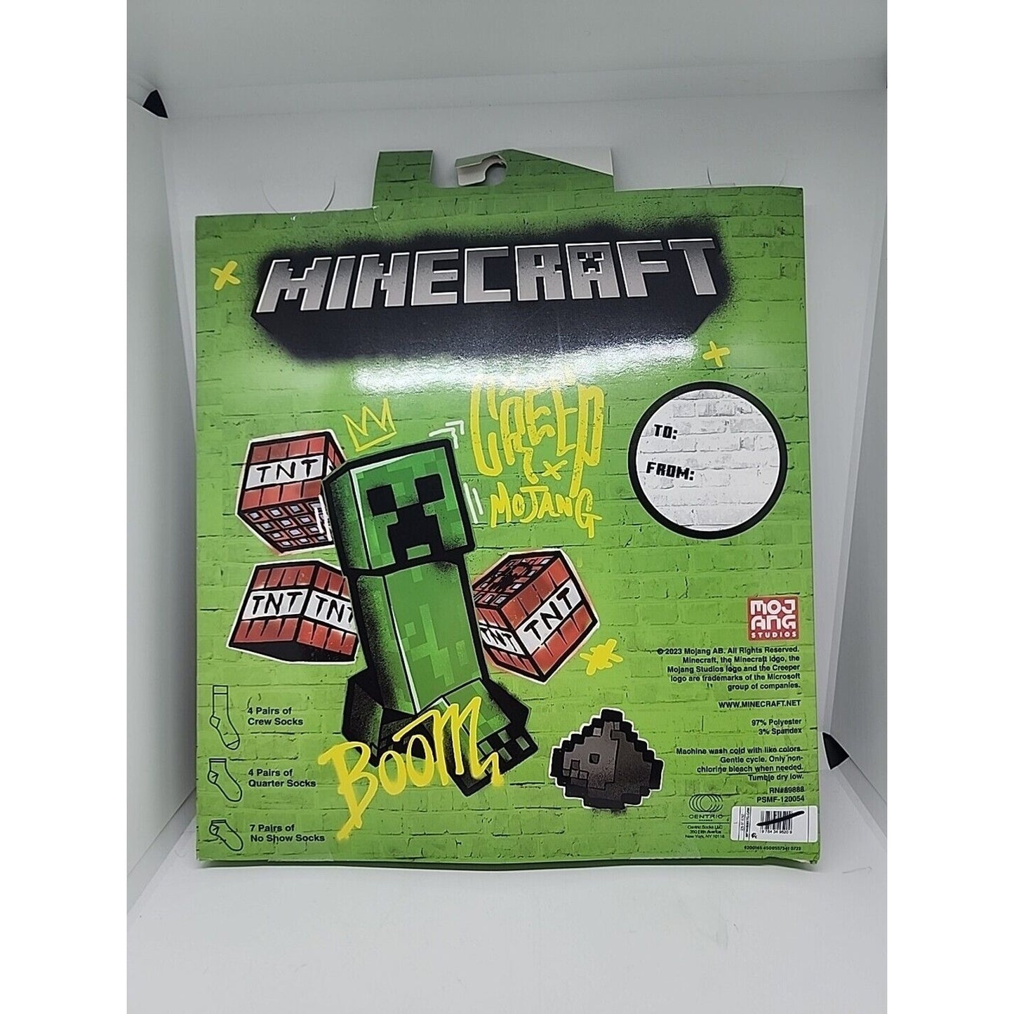 Kids Minecraft 15 Days Of Socks Size L: 3-10 NEW