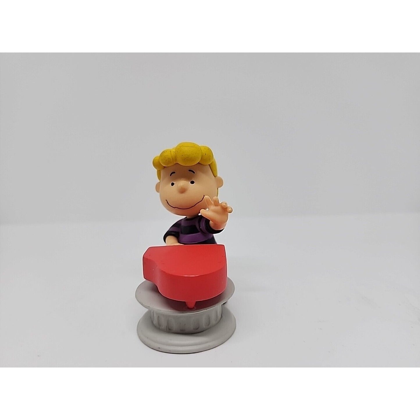 Peanuts Schroeder Character From Charlie Brown Red Piano Toy Figure