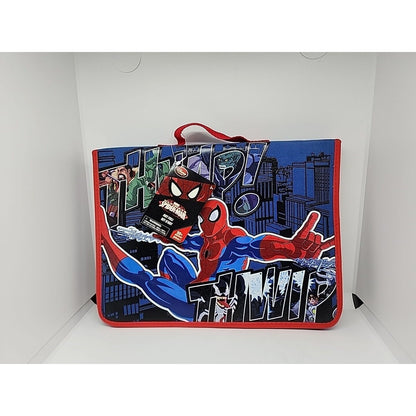 Disney Store Spiderman Art Set with Carry Case crayons markers stickers paints