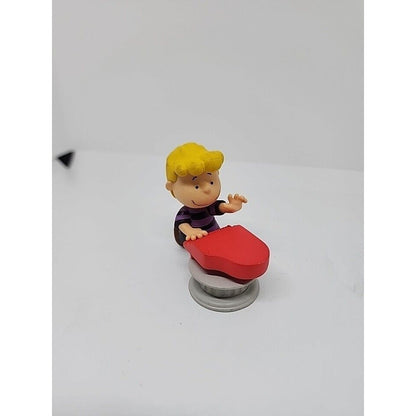 Peanuts Schroeder Character From Charlie Brown Red Piano Toy Figure