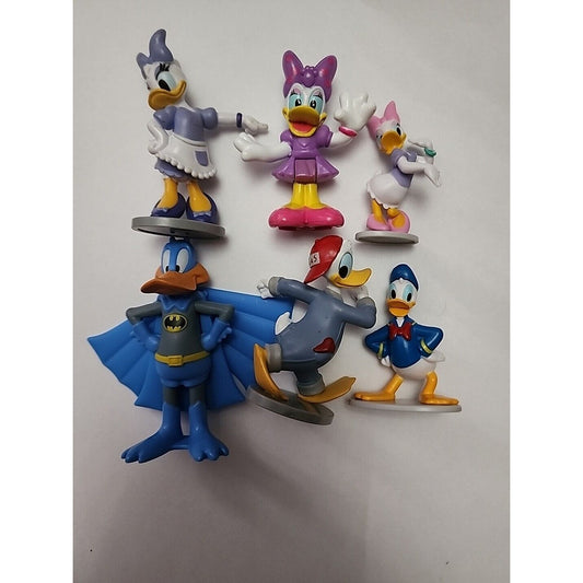 Disney Donald Duck And Daisy Lot Of 6 Assorted Figurines