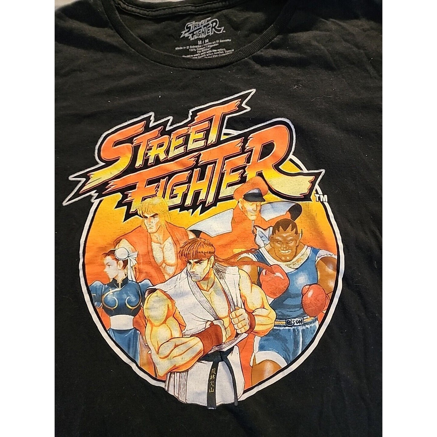 Old Clothes Street Fighter Anime Character Print T-Shirt Men'S M /Eaa453931 Ss24