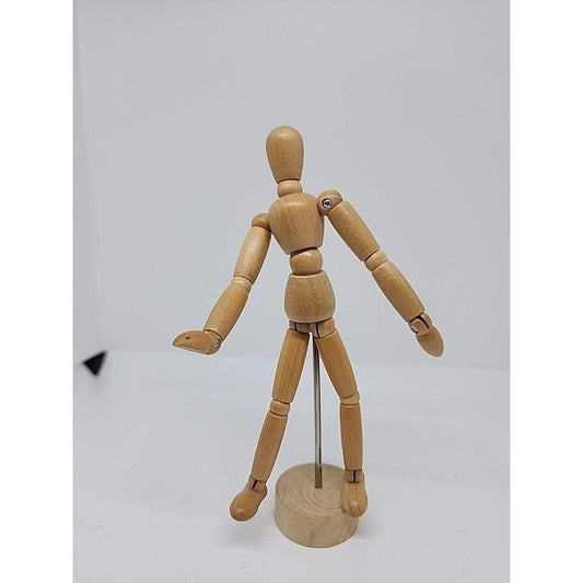 Adjustable Wooden Human Figure Manikin 12” Unisex Mannequin Artist Drawing Model