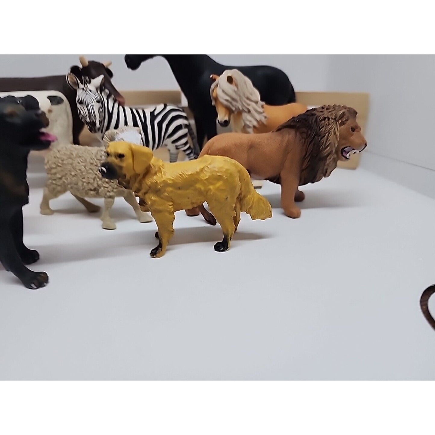 Schleich animal x 5 & 5 Other Farm Animal And A Lion