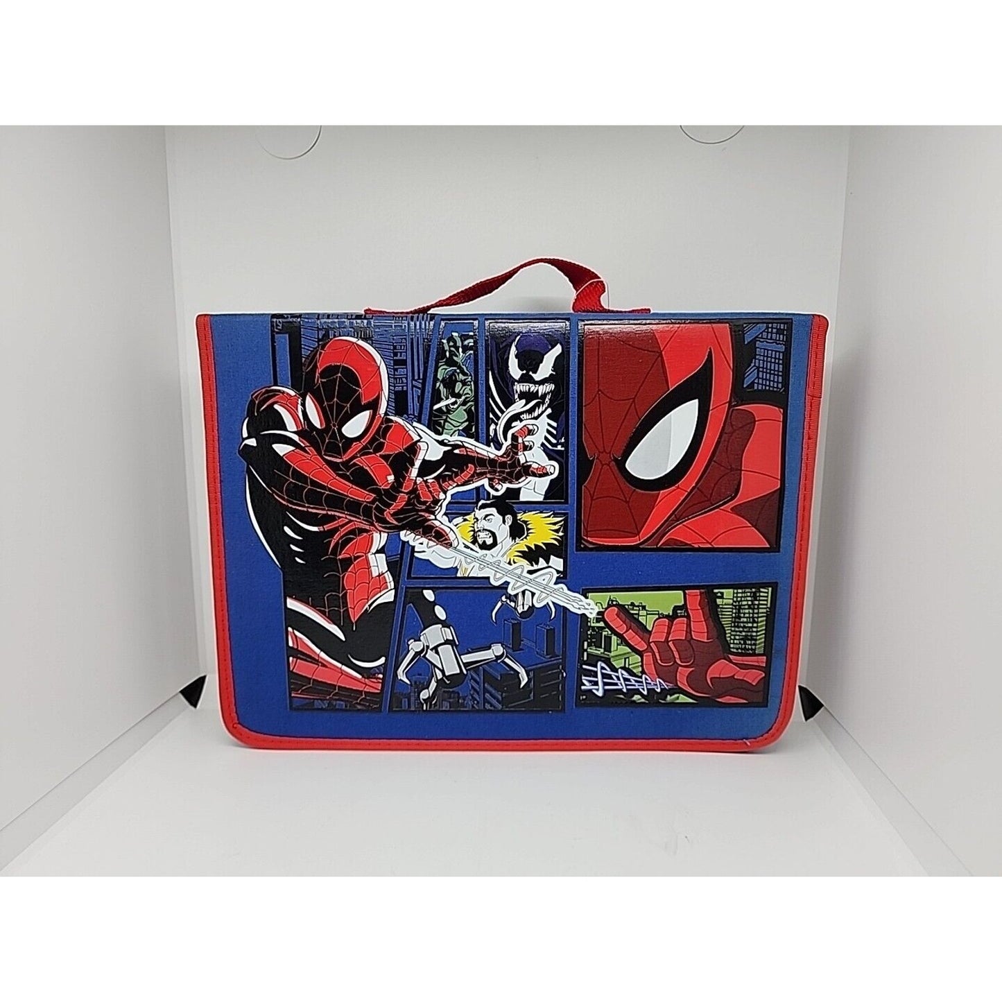 Disney Store Spiderman Art Set with Carry Case crayons markers stickers paints