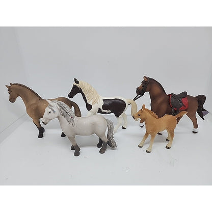 Schleich Horse Figures Lot Of 5