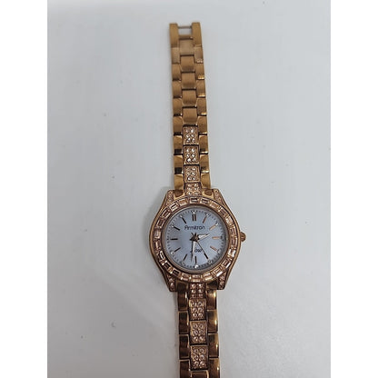 Armitron Now Ladies Rose Tone Gold Crystal Accented 75/5053RG Quartz Watch