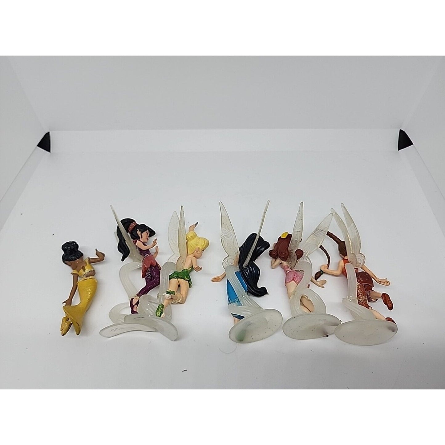 Disney Store Fairies Deluxe 6 Figurine Playset Tinkerbell Periwinkle F001