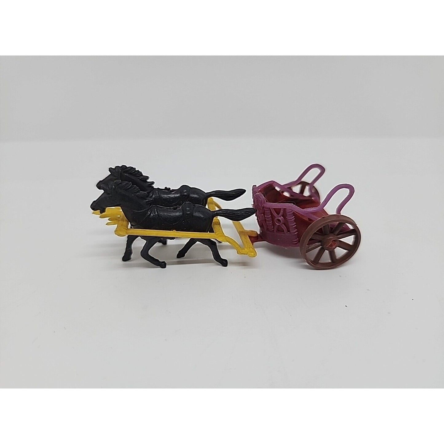 Original Marx Ben Hur Playset - Red CHARIOT w/ 2 HORSES Sold As Is