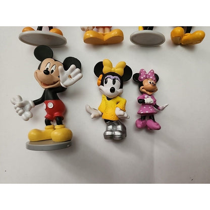 Disney Figurines Lot of 10 Mickey & Minnie Figure 2” & 4”